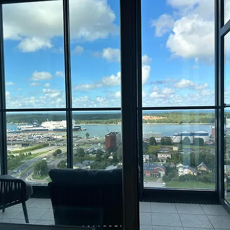21 Fl An Apartment With A Sea View Klaipėda Exterior photo